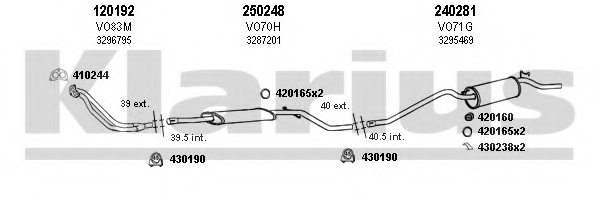 KLARIUS 960126E Exhaust System